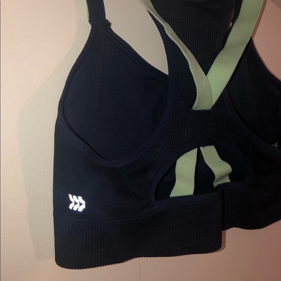 all in motion Navy and Mint Green Sports Bra Size Large - Picture 6 of 6